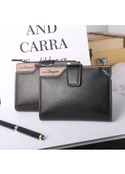 New Korean casual men's wallet short vertical locomotive British casual multi-function card bag zipper buckle triangle folding