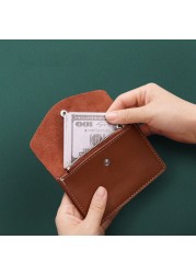 Card Holder Money Bag Multi Card Slot Business Card Holder Small Leather Card Case Card Holder Coin Purse