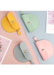 New Mini Wallet Small PU Leather Card Holder Ladies Card Bag Storage For Women Clutch All-match Female Coin Purse Money