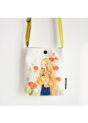 Bfuming Canvas Small Shoulder Bag Women Casual Crossbody Handbag For Girls Portable Bag Purse