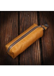 Car Keys Holder Genuine Leather Coin Purse for Men Key Wallets Women Housekeeper Plus Designer Keys Case with Keyschain