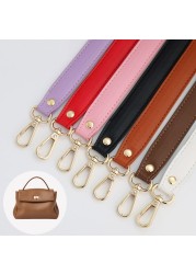 PU Leather Bag Handle Solid Color Bag Belt Replacement Handbag Strap Short Belt Bag Accessories