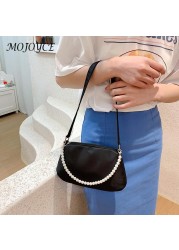 Solid color crescent shape shoulder bag casual lady small messenger bags for women outdoor travel business