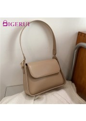 DIGERUI 2022 Fashion Women Shoulder Bag Soft PU Leather Underarm Female Bags Solid Color Small Square Box Wide Strap Handbag