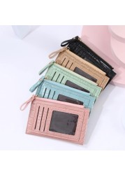 Women's Crocodile Pattern Wallet Small Coin Purse Multiple Card Slot Card Holder Organizer Ladies Casual Clutch Phone Bag