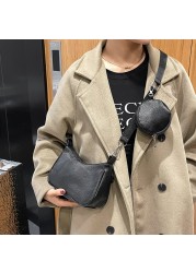 Leisure female messenger bag 2022 spring summer new fashion popular armpits small shopper bag simple single canvas shoulder bags