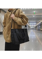 2022 New Large Capacity Women Handbags Elegant Panel Design High Quality Nylon Ladies Messenger Bags Shoulder Bag Sac