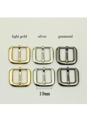 50pcs 12/16/19/25mm Metal Pin Bag Buckle Belt Adjustment Clasp DIY Luggage Strap Pin Hook Shoes Belt Buckles Accessory