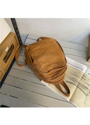 Fashion Backpack Canvas Unisex Backpacks Anti-theft Bagpack New School Bags For Teenagers Simple School Bags Vintage Travel Bags