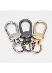 Metal Swivel Eye Snap Hook Trigger Lobster Clasps Clip for Leather Craft Bag Strap Belt Webbing Keychain DIY Luggage Accessories