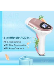 MLAY T3 Laser Hair Removal Machine Malay Hair Removal Machine Whole Body Hair Removal Painless Personal Care Device