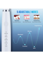 Electric Dental Cleaner Dental Calculus Tooth Scaler Whitening Plaque Coffee Stain Tartar Removal High Frequency Sonic Toothbrush