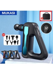 MOKASI Electric Massage Gun 32 Level Gun Fascia Deep Tissue Neck Body Back Muscle Sport Massager Relax Pain Relief Exercise