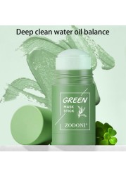 Green Tea Solid Mask Deep Cleaning Moisturizing Mud Mask Shrink Pores Blackhead Masks Purifying Mud Stick Skin Care TSLM1