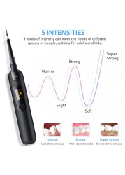 2021 Electric Tooth Whitening Brush Teeth Stains Scraper Remove Tooth Cleaner Oral Irrigator Care High Frequency Dental Tool