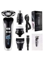 New Electric Shaver for Men 4D Electric Beard Trimmer USB Rechargeable Professional Hair Trimmer Hair Clipper Razor Adult for Men