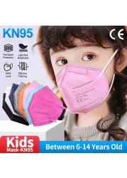 10-100pcs Cute Kids KN95 Mask CE FFP2 Mascarillas 5 Layers Children Mouth Mask Baby Respirator ffp2 Mask Ninos Girls Boys Masque