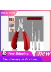 Toe Nail Clippers Nail Correction Thick Ingrown Toenails Nippers Cutters Dead Skin Dirt Remover Pedicure Care Tool 2021