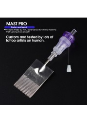 10pcs Mast Pro 35RM 45RM Sterilize Round Magnum 0.35mm 12 Tattoo Needles Permanent Makeup PMU Tattoo Cartridge Accessories