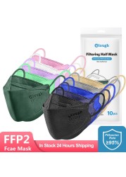 Colores KN95 Mask 5 ply ffp2 Mascarilla fpp2 homolucada adult protective face mask ffp2 mask CE fish masks ffpp2 Mascherine