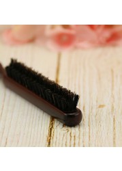 Hair Cleaning Brush, Natural Hair Comb With Wooden Back Handle And Boar Bristles