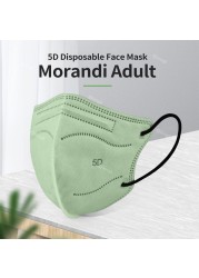 KN95 Mascarillas FPP2 Cubrebocas KN95 Masks Adult ffp2fan 5D Face Mask FFPP2 Mascherine FFP2 Mascarilla Morandi Masque FFP 2