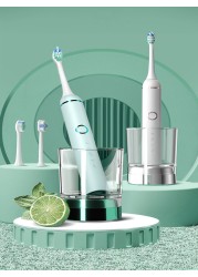 Sonic Electric Toothbrush Adult Wireless Inductive Charging Electric Toothbrush 5 Gears Adjustment Whitening Brushes Waterproof