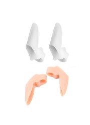 1 Pair Silicone Toes Separator Bunion Orthopedic Ectropion Hallux Valgus Toe Separators Foot Hallux Bunion Adjuster Correctors