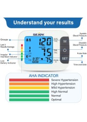 Typing arm automatic upper blood pressure monitor BP cuff machine with backlight display English and Spanish talking for home use