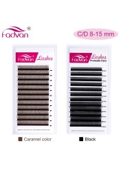 FCouple YY Design Eyelashes Extension Faux Mink Black Brown Soft Invividual Eyelashes Y Shape Volume Lashes Tools 8-14mm Lashes