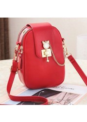 Women Fashion Mobile Phone Bags Large Capacity Female One Shoulder Wallet Ladies Leather Crossbody Purse Bags Para mujer