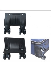 Wheel trolley case accessories Siamese universal wheel mute roller suitcase repair double row aircraft rim pulley