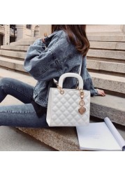 Luxury brand bag 2021 new fashion high quality female handbag lingge chain ladies crossbody handbag shoulder luxury claws