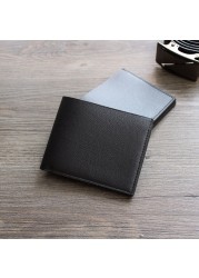 Men Gift for Bank Cards Clutch Male Small Wallet 3 Clips Magnet Wallet Men Luxury Brand Coin Holder Men Small Bag Money Clip