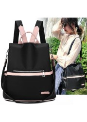 Fashion Oxford Women Backpack Waterproof Backpack For Teenage Girls Pink School Backpack Women Travel Bag