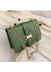 Bag women's shoulder bag stone pattern messenger women's bag 2022 spring new embossed solid color small square bag