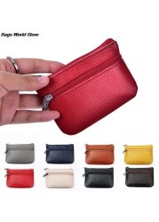 1pc Coin Pouch Wallet PU Leather Car Key Wallets Women Keys Organizer Key Holder Housekeeper Men Keychain Zipper Key Pouch Bag