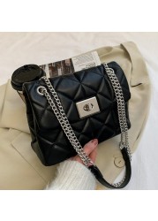 Women's fashion handbag luxury purses designer shouler crossbody messenger bag for female new branded soft leather chain flap sac