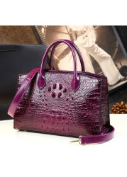 High quality luxury handbags for women, high quality crocodile pattern handbag