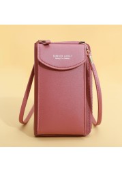 2022 New Women's Bag Multifunction Solid Color Simple Single Shoulder Bag Women Mobile Phone Messenger Bag