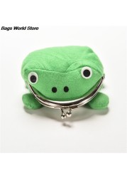 Hot Sale Frog Wallet Anime Cartoon Wallet Coin Purse Manga Flannel Wallet Cute Purse Naruto Coin Holder 1pc