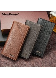 Mens Long Wallet PU Leather Credit Card Holder Purses Carteira Male Carteras Billetera Hombre Money Portfe Carte Clutch