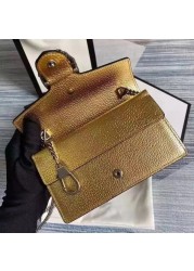 2022 new luxury brand logo women's leather handbag high quality leather chain Shoulder Messenger Bag Lou