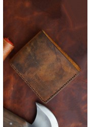 Crazy men genuine leather handmade leather wallet