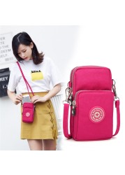 Mobile Cover Women Hanging Shoulder Mobile Phone Bag Wallet Coin Purse Zipper Small New Wild Small Messenger Bag Female