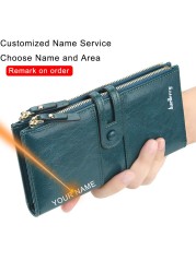 High Quality Women's Coin Wallets Fashion Long Leather Ladies Purses Card Holder Female Money Bags Zipper Purse For Women 2021