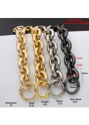 27mm Gold Aluminum Chain and Ring, for Bag, Lightweight Bags, Easy Matching Handles, Handbag Straps, New Collection