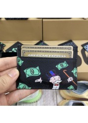 Original Holifend Unite Richie Rich Alec Monopoly Genuine Leather Card Case Credit ID Card Holder Small Wallet Men Gift