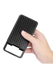 Carbon Fiber Wallet With RFID Lock For Men Women Card Holder Wallet 2019