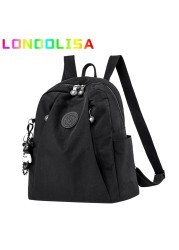 Women Backpack Large Capacity Casual Simple Travel Bag Solid Color High Quality Nylon Canvas Shoulder Bag rackbag Mochilas